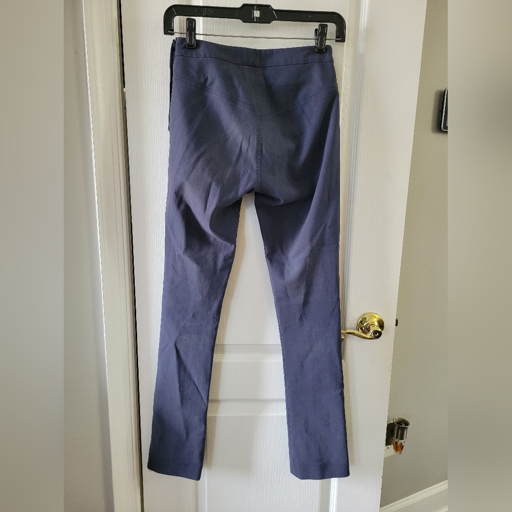 M.M. LaFleur Foster Cigarette Dress Pant in Monsoon (Blue-Gray) Size 0P Trouser - Picture 4 of 13